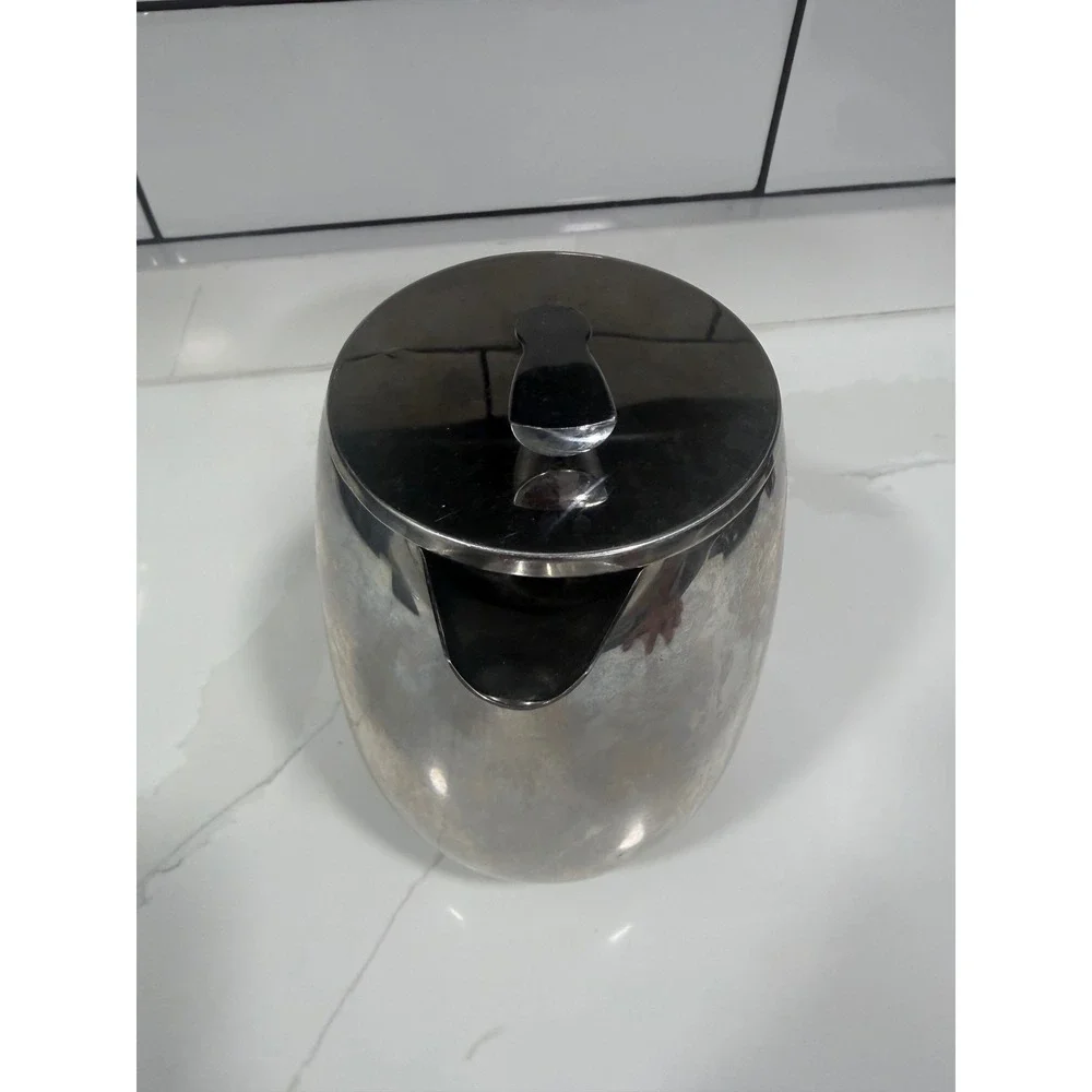 Bodum Columbia French Press 34oz Double Wall Stainless Steel Silver 1L 8 Cup